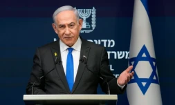 Le Premier ministre israélien Benjamin Netanyahu s'exprime lors d'une conférence de presse à Jérusalem, le 2 septembre 2024