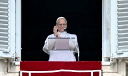 Le pape Léon XIV, le 14 septembre 2025 au Vatican 