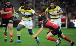 L'arrière de La Rochelle Kini Murimurivalu lors de la demi-finale de Top 14 contre Toulon, le 26 mai 2017 au Vélodrome