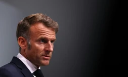 Le président de la République Emmanuel Macron à Toulon, dans le Var, le 29 août 2025