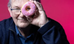 Le photographe britannique Martin Parr, le 31 octobre 2025 à Paris