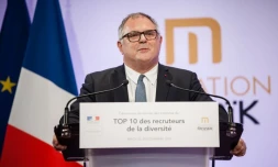 Jean-Marie Marx, haut-commissaire aux compétences et à l'inclusion par l'emploi, visite