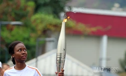 La flamme olympique Réunion