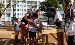 Saint-Denis : lancement du terrain aventure à la Chaumière
