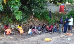 Lundi 27 mai 2019 - Mayotte : 18 migrants Sri-lankais débarquent dans le sud (Photo : DR/France Mayotte Matin)