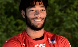 Le joueur d'Aurillac Louis Fajfrowski décédé le 10 août 2018 lors d'un match amical à domicile face à Rodez