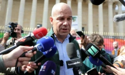 Le président de la FNSEA, Arnaud Rousseau, devant l'Assemblée nationale à Paris le 26 mai 2025 ( AFP / Thomas SAMSON )