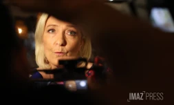 meetinf de Marine Le Pen