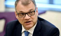 Le Premier ministre finlandais Juha Sipilä, le 13 juin 2017 à Turku en Finlande