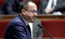 Le ministre de la Santé Yannick Neuder le 2 décembre 2024 à l'Assemblée nationale à Paris ( AFP / STEPHANE DE SAKUTIN )
