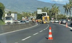 Accident terminé à Sainte-Marie : cinq kilomètres de ralentissement en direction du nord
