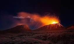 Un cliché du volcan en lice pour la meilleure photo de paysage
