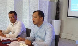 Le délégué général Ludovic Courtois et le président de l?ARIPA Fabrice Minathchy.