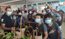opération Bann frui èk légim péi au collège des Tamarins