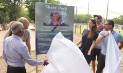 Inauguration du skate park
