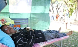 Claude Leperlier entamait sa grève de la faim.