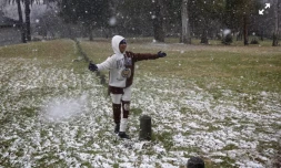 De la neige à Johannesburg