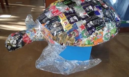 Tortue de plastique 