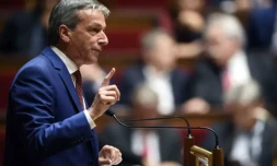 Philippe Vigier à l'Assemblée nationale le 20 juillet 2023 ( AFP / Eric Feferberg )
