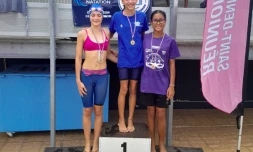 Podium championnat de la réunion natation 