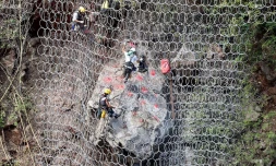 Images aériennes de la route du Littoral 11 janvier 2018 