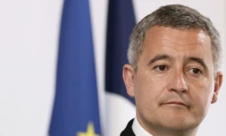 Le ministre de la Justice Gérald Darmanin le 7 avril 2025 à Paris ( POOL / ALAIN JOCARD )