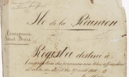  Les registres nominatifs de personnes en esclavage dans les anciennes colonies françaises reconnus comme "Mémoire du monde"