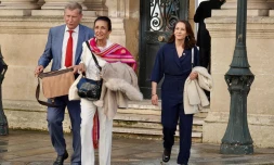Huguette Bello à sa sortie du déjeuner avec Emmanuel Macron