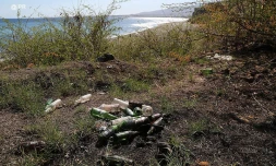 déchets au bord de mer