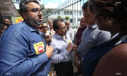 Commerçants Saint-Denis manif 11 septembre 2017