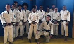 Les judokas du Pole espoirs de La Réunion au CREPS de Wattignies pour les tests matchs 
