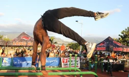 Championnat régional street workout au Port, bek la barre 