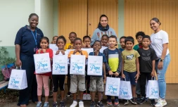 Citalis et les enfants de la Cinor célèbrent les papas