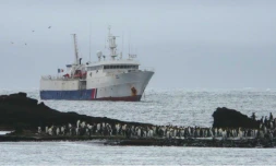 Retour à quai de l'Osiris et son équipage