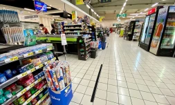 Grande surface vide Jumbo Le Port 22 mars