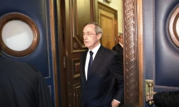 Claude Guéant arrive au palais de justice de Paris, le 28 septembre 2015