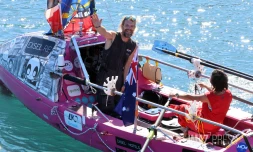84 jours en mer : le couple Sophie Bernier-Fanch Landron achève son périple à la rame