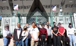Des étudiants du programme d'échange avec le Québec rencontrent la Région
