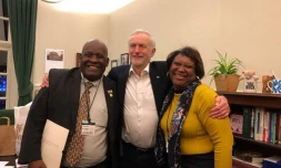 Olivier Bancoult recontre Jeremy Corbyn