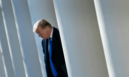 Le président américain Donald Trump le jour de sa signature de l'urgence nationale pour construire un mur à la frontière du Mexique, le 15 février 2019 à Washington