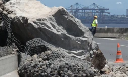 éboulis route du littoral 