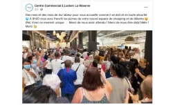 E.Leclerc de Sainte-Marie : des milliers de personnes dans la galerie commerciale