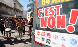 Manif contre la réforme des retraites saint-pierre le 13/04/2023