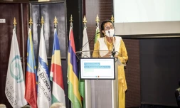Huguette Bello ouvre le conseil extraordinaire des ministres de la Commission de l'océan Indien 