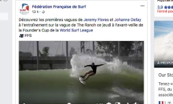 Surf - Johanne Defay et Jérémy Florès dans une piscine à vague