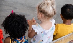 Nicole Dambreville à l’école primaire de l’Éperon de Saint-Paul
