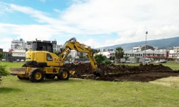 travaux des évactuations d\'eaux pluviales rue Ha Sam