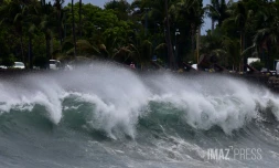 approche du cyclone Garance 