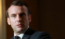 Emmanuel Macron à Chamonix, le 13 février 2020
