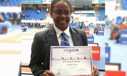 2ème place du concours de jeune arbitre nationale pour Indyra Pamphile 